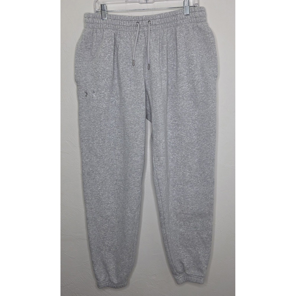 Under Armour Mens XL Gray Sweatpants Loose Tapered Drawstring Pockets 30" Inseam